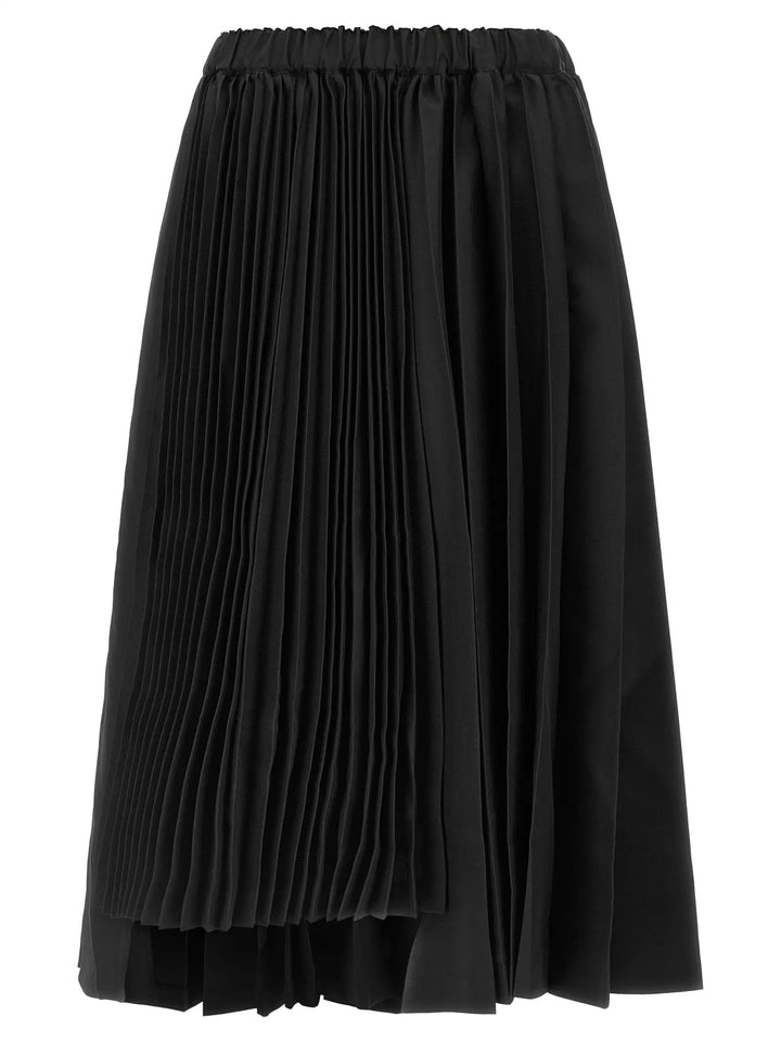 Comme Des Garçons Sample Sale | Comme Des Garçons Black Polyester Long Skirt - | Designer outlet