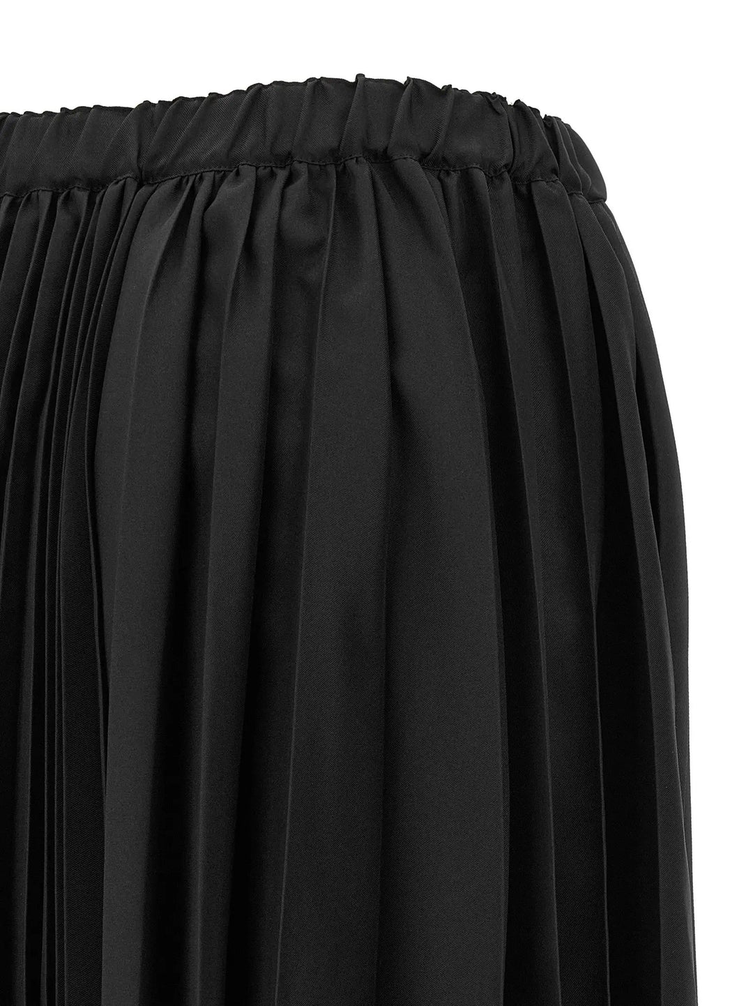 Comme Des Garçons Sample Sale | Comme Des Garçons Black Polyester Long Skirt - | Designer outlet