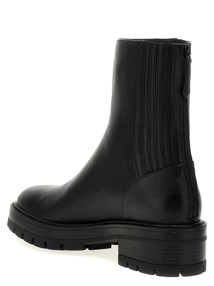 Aquazzura Sample Sale | Aquazzura Black Calfskin Ankle Boots - | Designer outlet