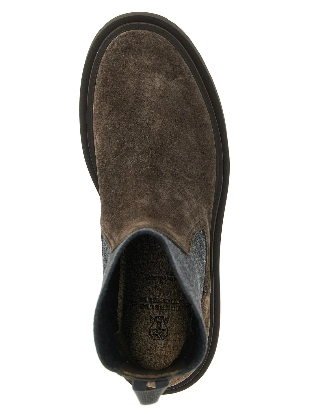 Brunello Cucinelli Sample Sale | Brunello Cucinelli Brown Calfskin Ankle Boots - | Designer outlet