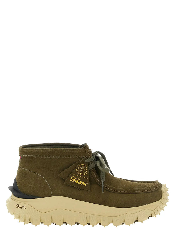 Moncler Sample Sale | Moncler Bicolor Leather Ankle Boots - | Designer outlet