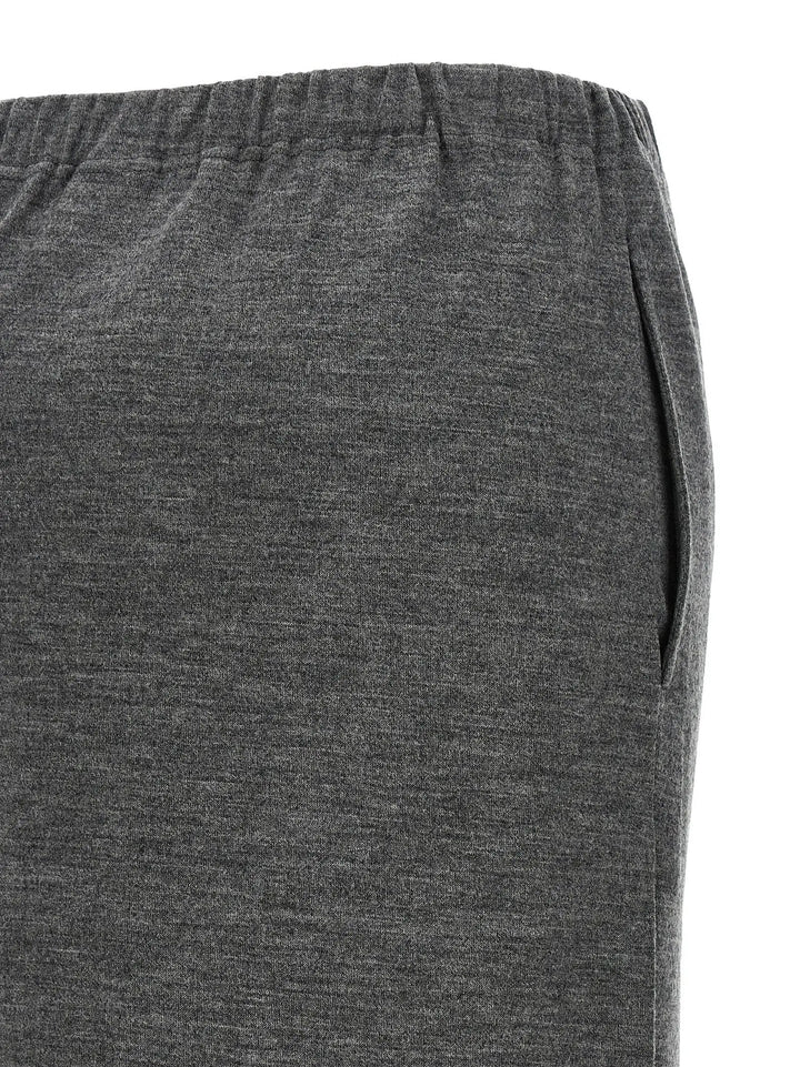 Junya Watanabe Sample Sale | Junya Watanabe Gray Wool Midi Skirt - | Designer outlet