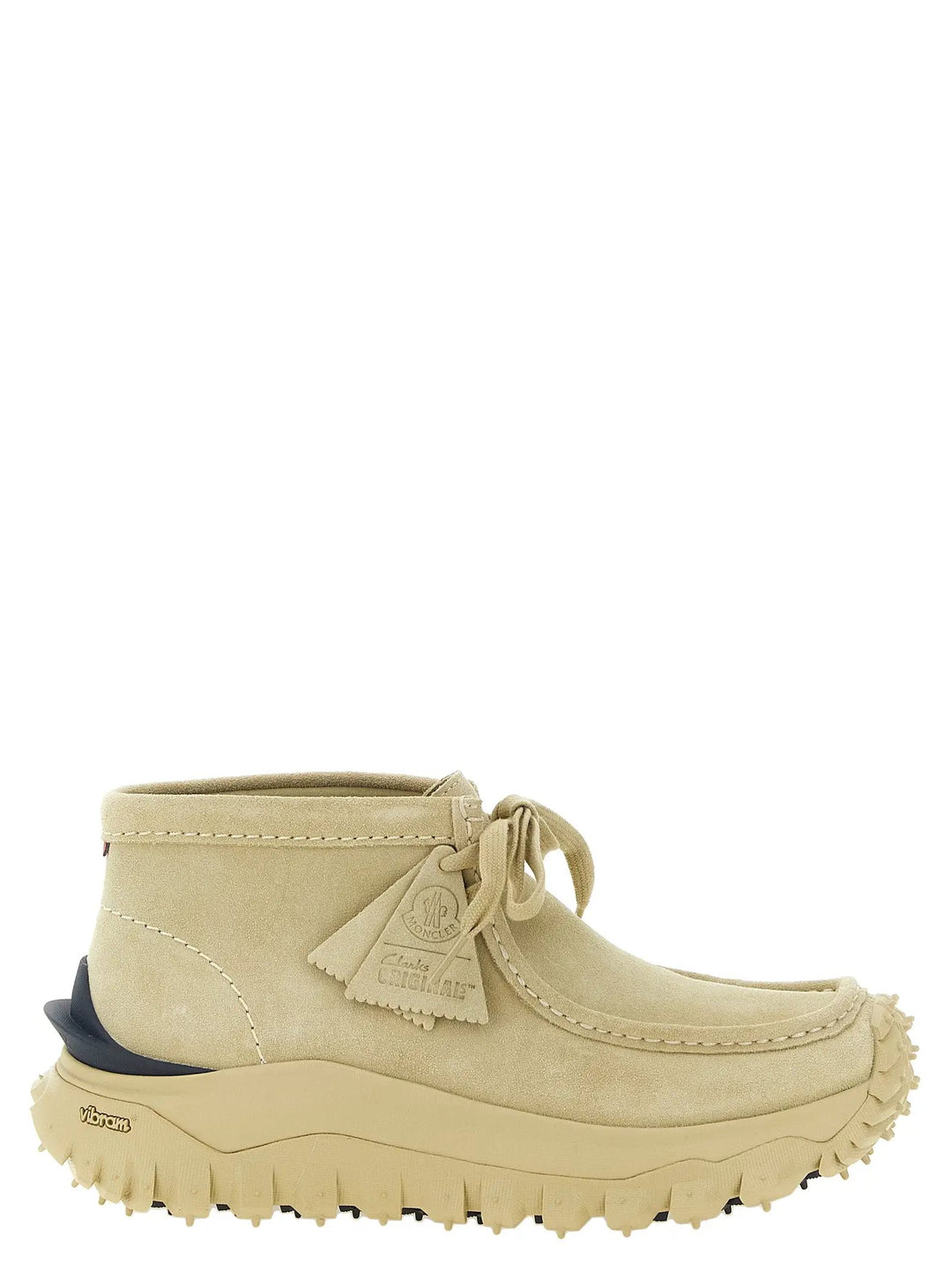 Moncler Sample Sale | Moncler Beige Leather Ankle Boots - | Designer outlet