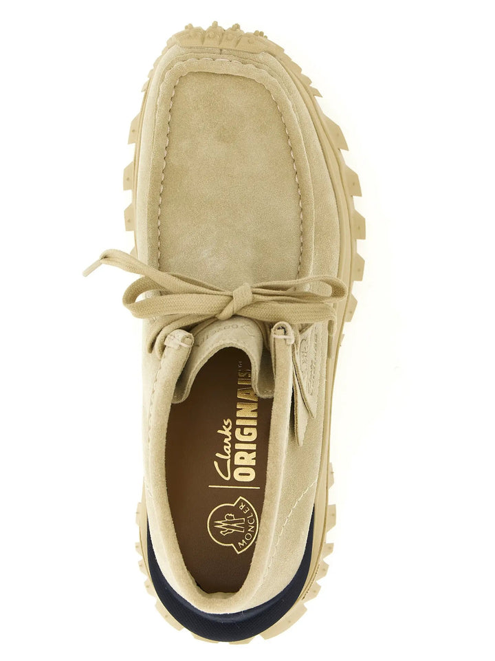 Moncler Sample Sale | Moncler Beige Leather Ankle Boots - | Designer outlet