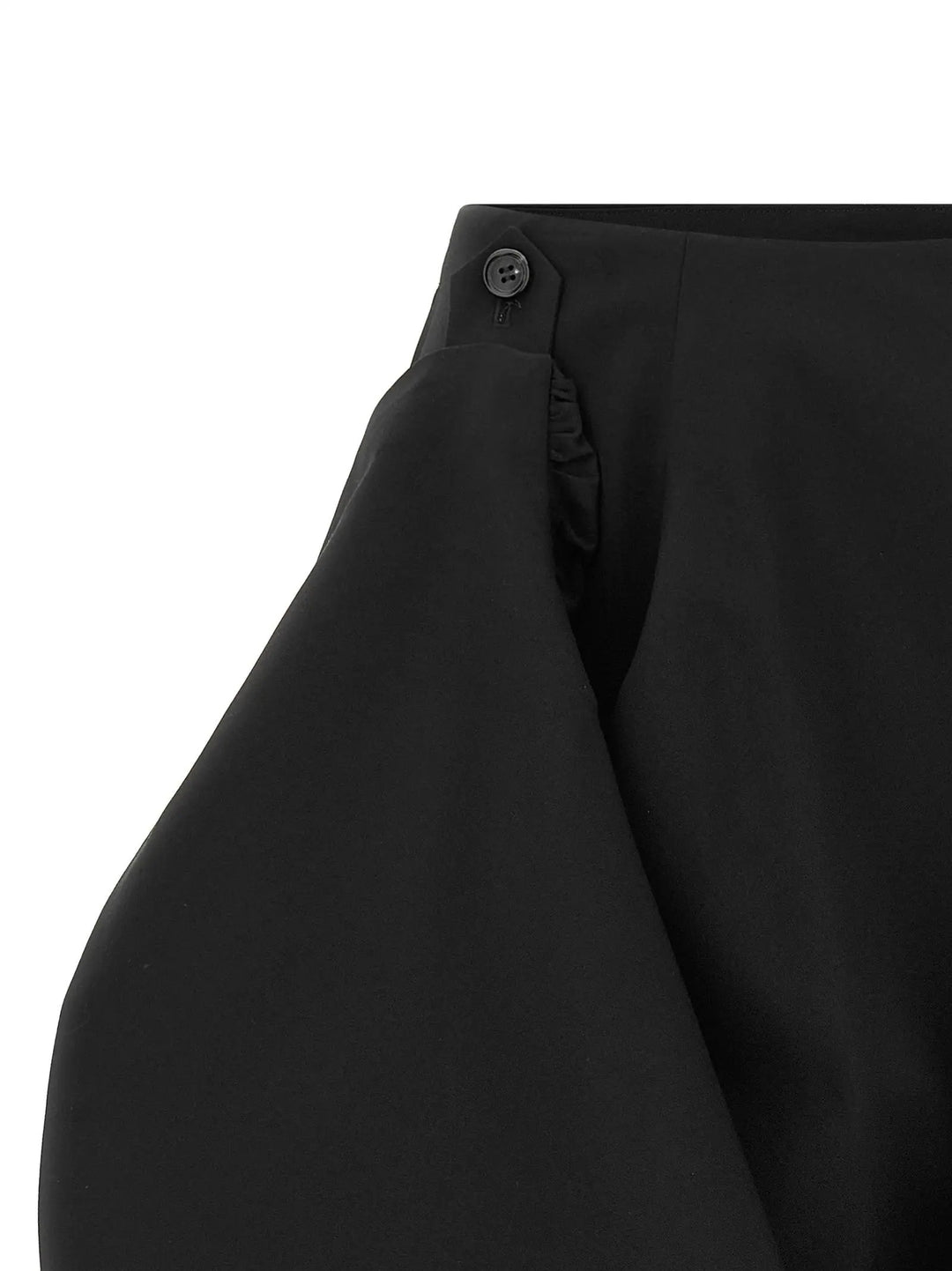 Comme Des Garçons Sample Sale | Comme Des Garçons Black Wool Midi Skirt - | Designer outlet