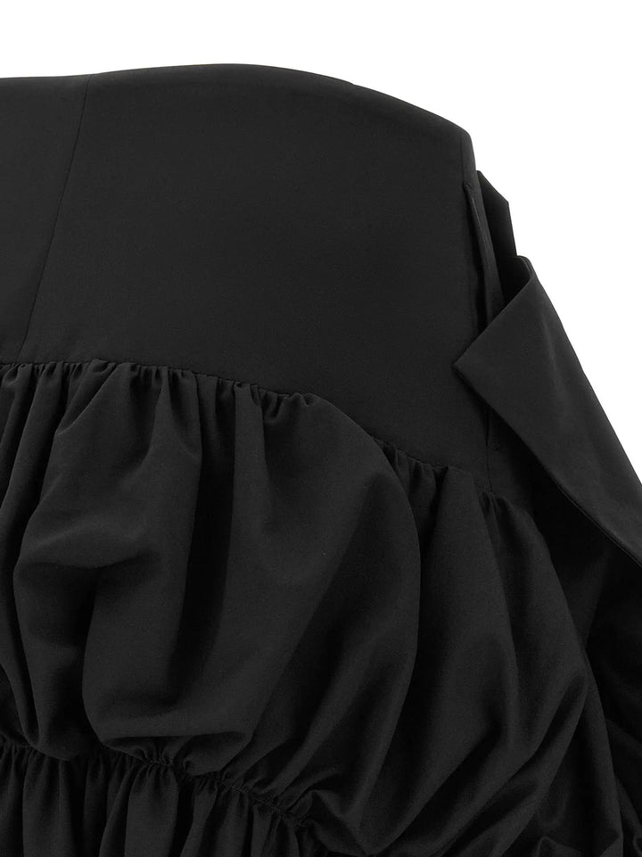 Comme Des Garçons Sample Sale | Comme Des Garçons Black Wool Midi Skirt - | Designer outlet