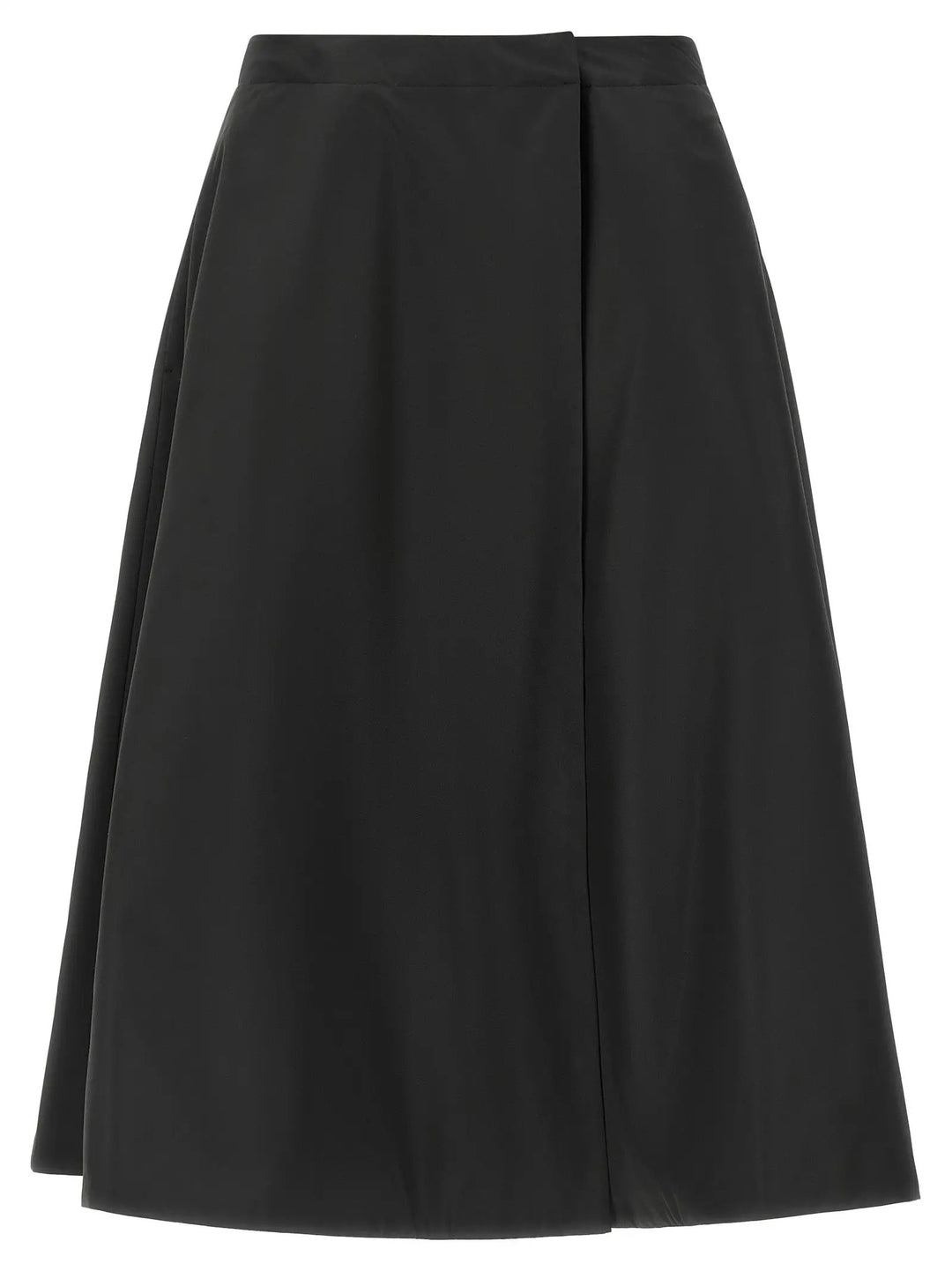 Moncler Sample Sale | Moncler Black Polyester Midi Skirt - | Designer outlet