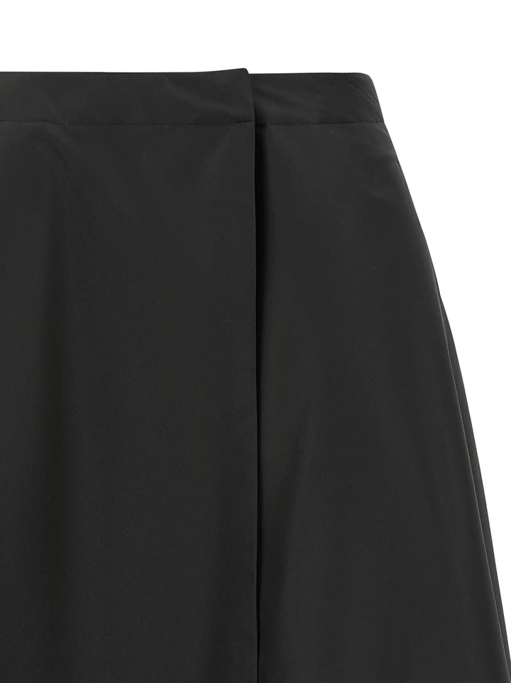Moncler Sample Sale | Moncler Black Polyester Midi Skirt - | Designer outlet
