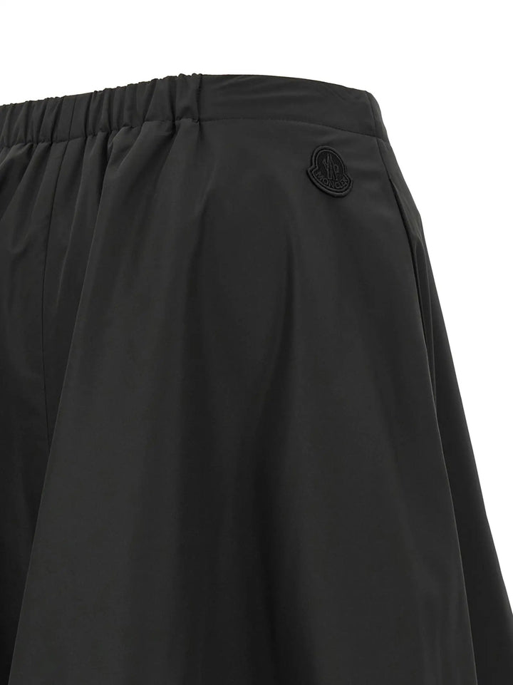 Moncler Sample Sale | Moncler Black Polyester Midi Skirt - | Designer outlet