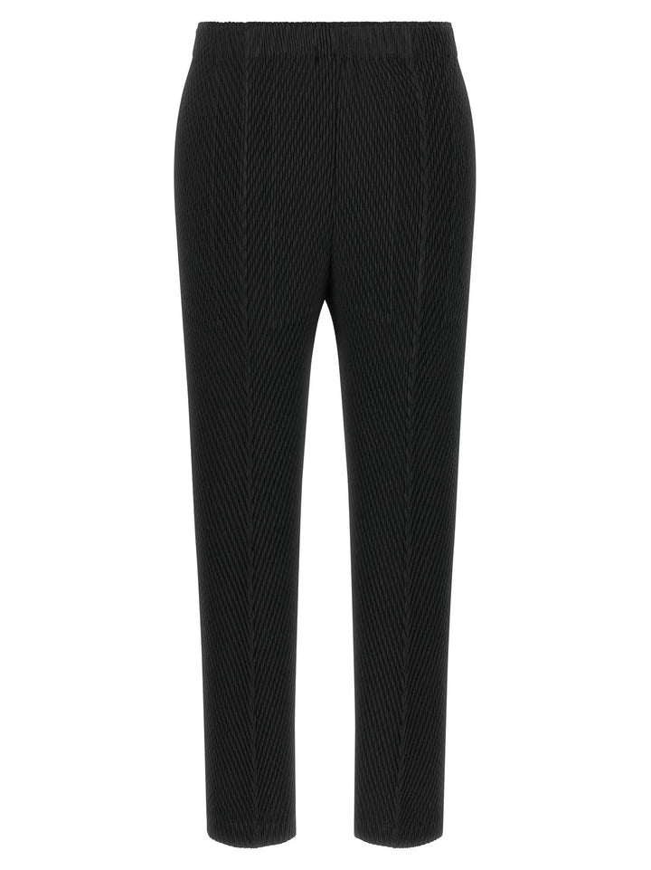 Issey Miyake Sample Sale | Issey Miyake Black Polyester Cropped Pants - | Designer outlet