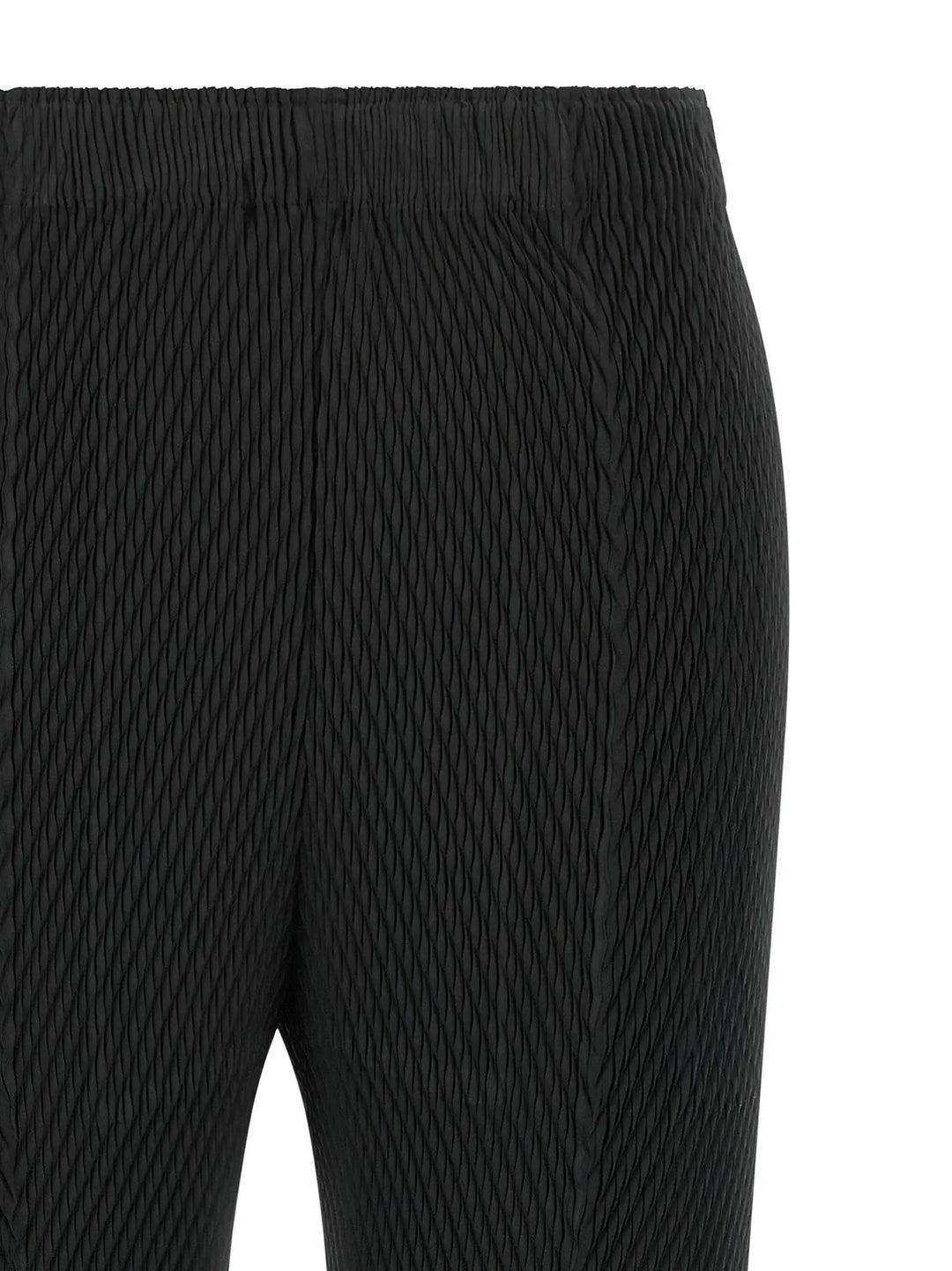 Issey Miyake Sample Sale | Issey Miyake Black Polyester Cropped Pants - | Designer outlet