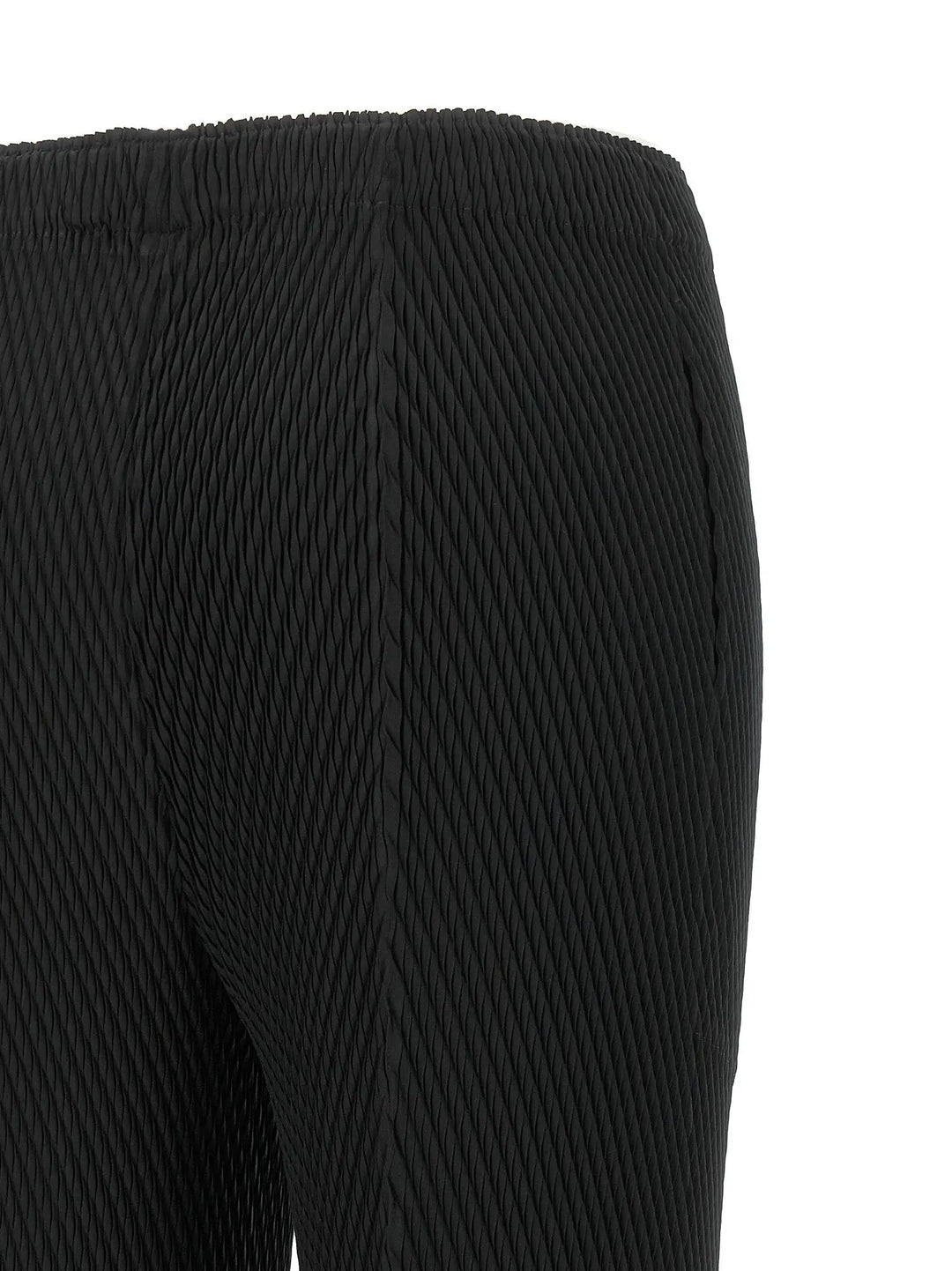 Issey Miyake Sample Sale | Issey Miyake Black Polyester Cropped Pants - | Designer outlet