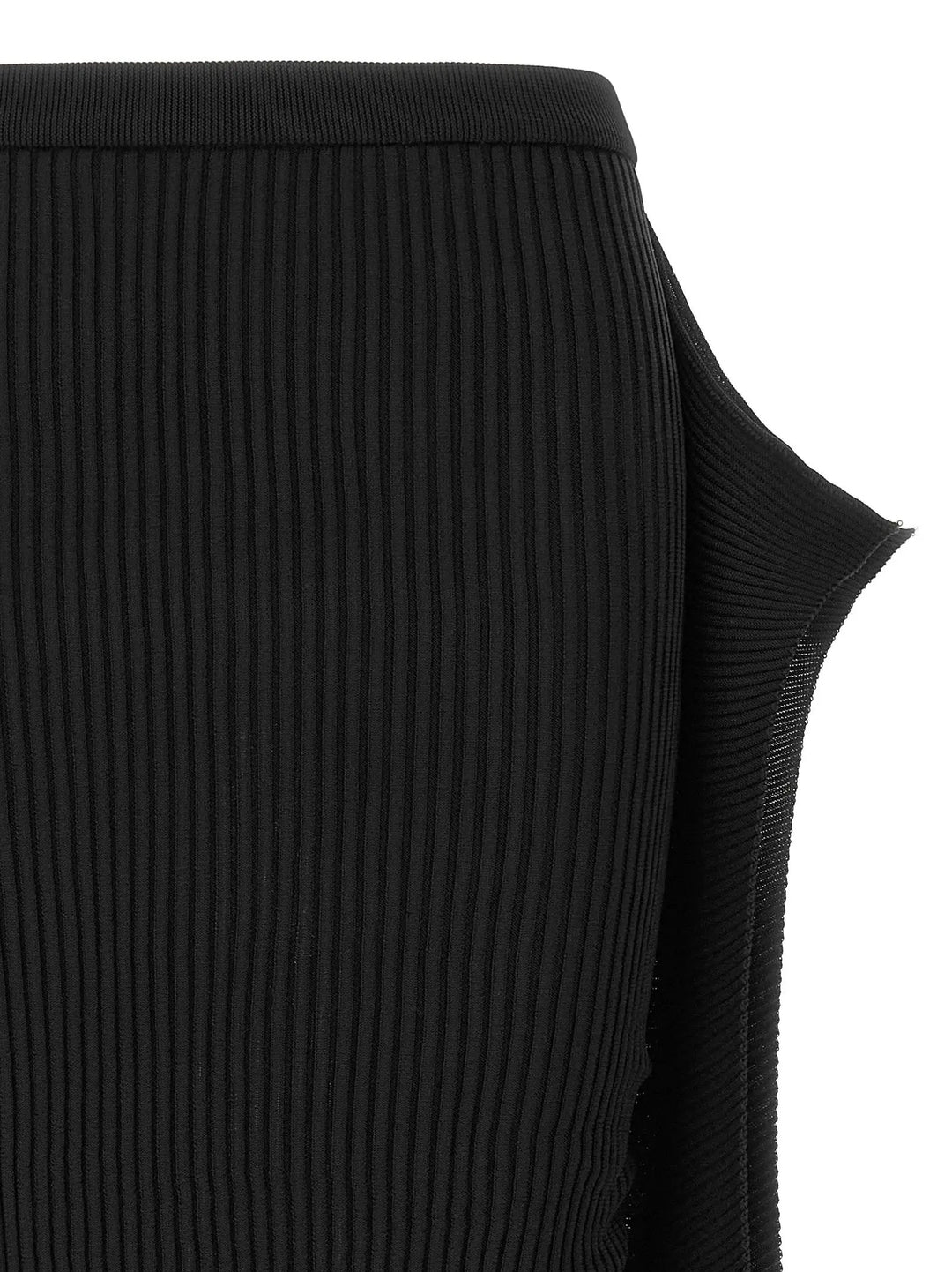 Issey Miyake Sample Sale | Issey Miyake Black Polyester Midi Skirt - | Designer outlet