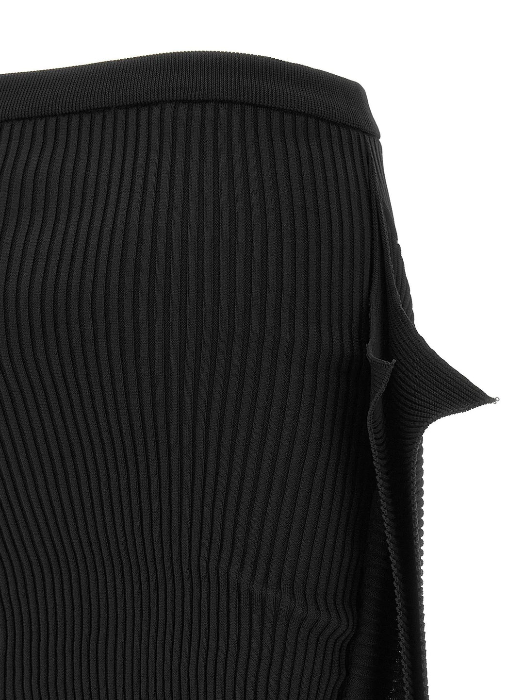 Issey Miyake Sample Sale | Issey Miyake Black Polyester Midi Skirt - | Designer outlet