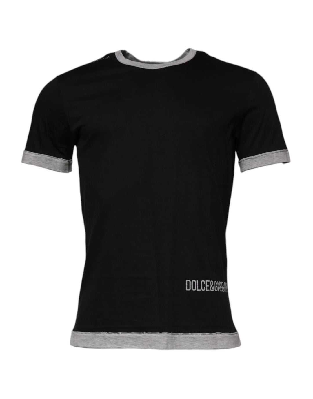 Dolce &amp; Gabbana Sample Sale | Dolce &amp; Gabbana Black Cotton T-Shirt - | Designer outlet