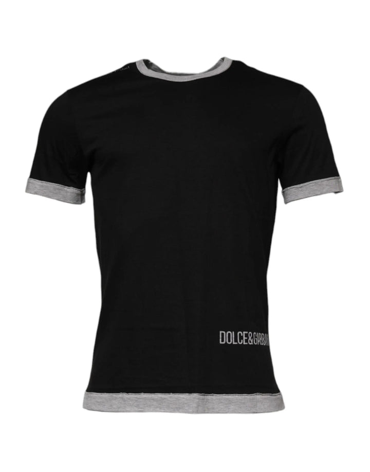 Dolce &amp; Gabbana Sample Sale | Dolce &amp; Gabbana Black Cotton T-Shirt - | Designer outlet