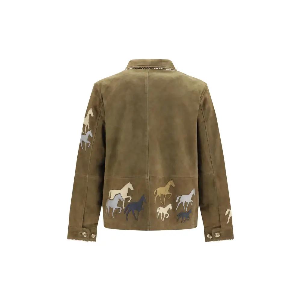 Baziszt Sample Sale | Baziszt Brown Suede Leather Full-Length Jacket - | Designer outlet