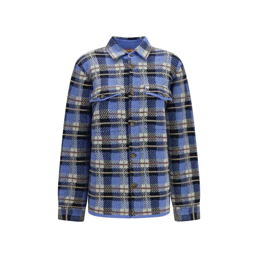 Guest in Residence Sample Sale | Guest in Residence Blue Cashmere Shirt - | Designer outlet
