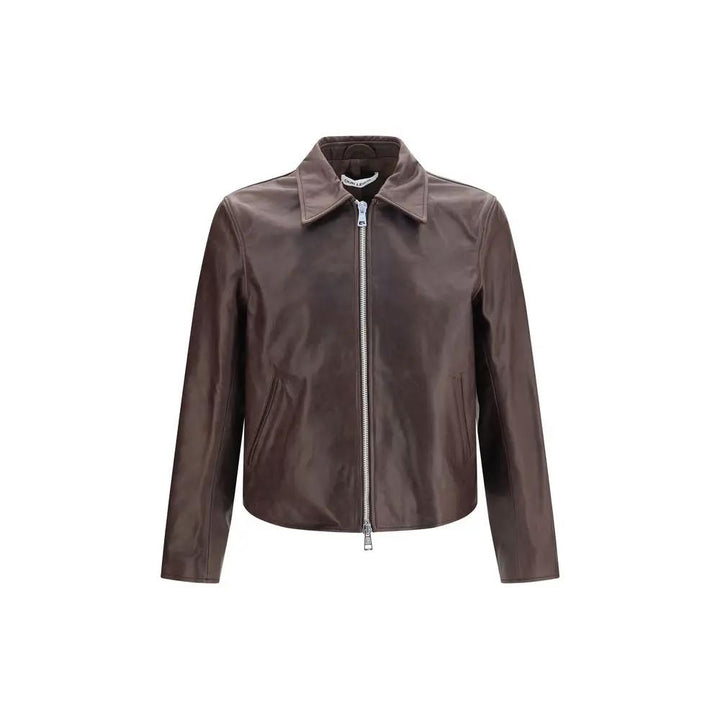 Our Legacy Sample Sale | Our Legacy Brown Calf Leather Bos Taurus Leather Jacket - | Designer outlet