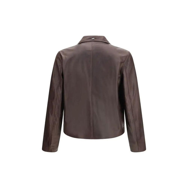 Our Legacy Sample Sale | Our Legacy Brown Calf Leather Bos Taurus Leather Jacket - | Designer outlet
