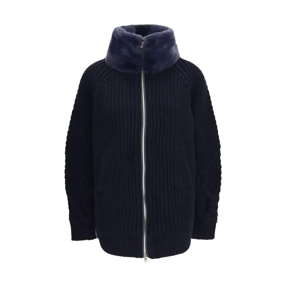 Herno Sample Sale | Herno Blue Wool Oves Aries Full-Length Jacket - | Designer outlet