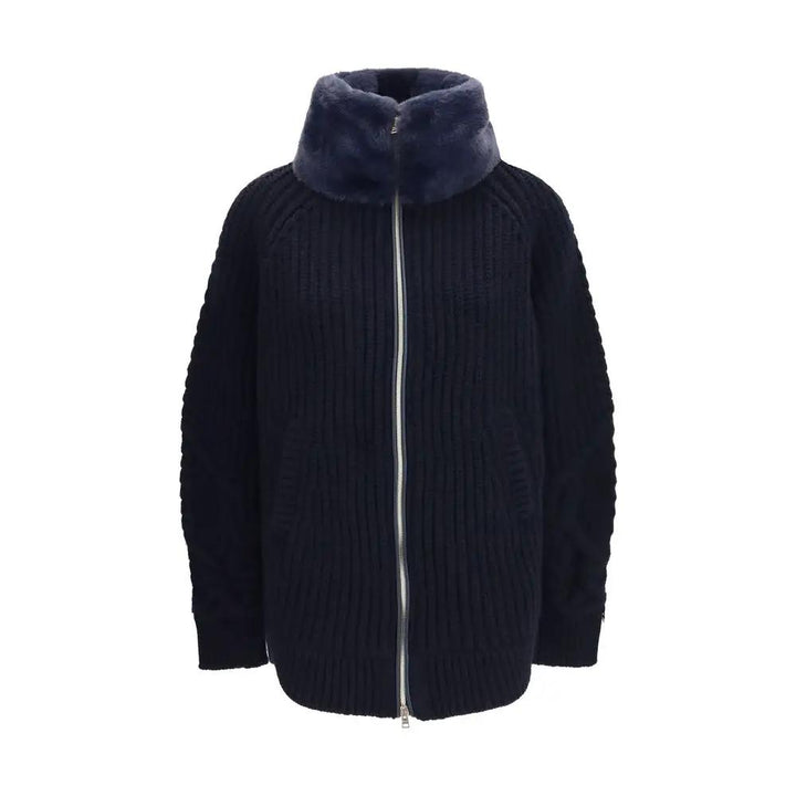 Herno Sample Sale | Herno Blue Wool Oves Aries Full-Length Jacket - | Designer outlet