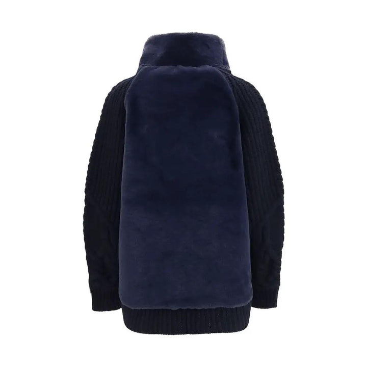 Herno Sample Sale | Herno Blue Wool Oves Aries Full-Length Jacket - | Designer outlet