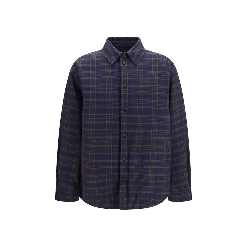 Off-White Sample Sale | Off-White Blue Cotton Shirt - | Designer outlet