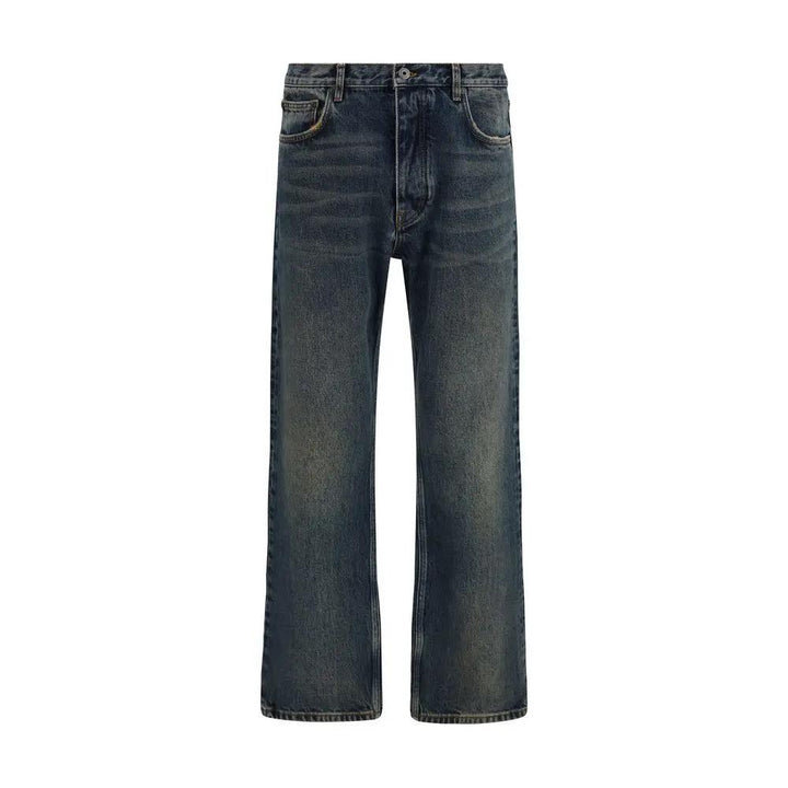 Off-White Sample Sale | Off-White Blue Cotton Straight-Leg Jeans - | Designer outlet
