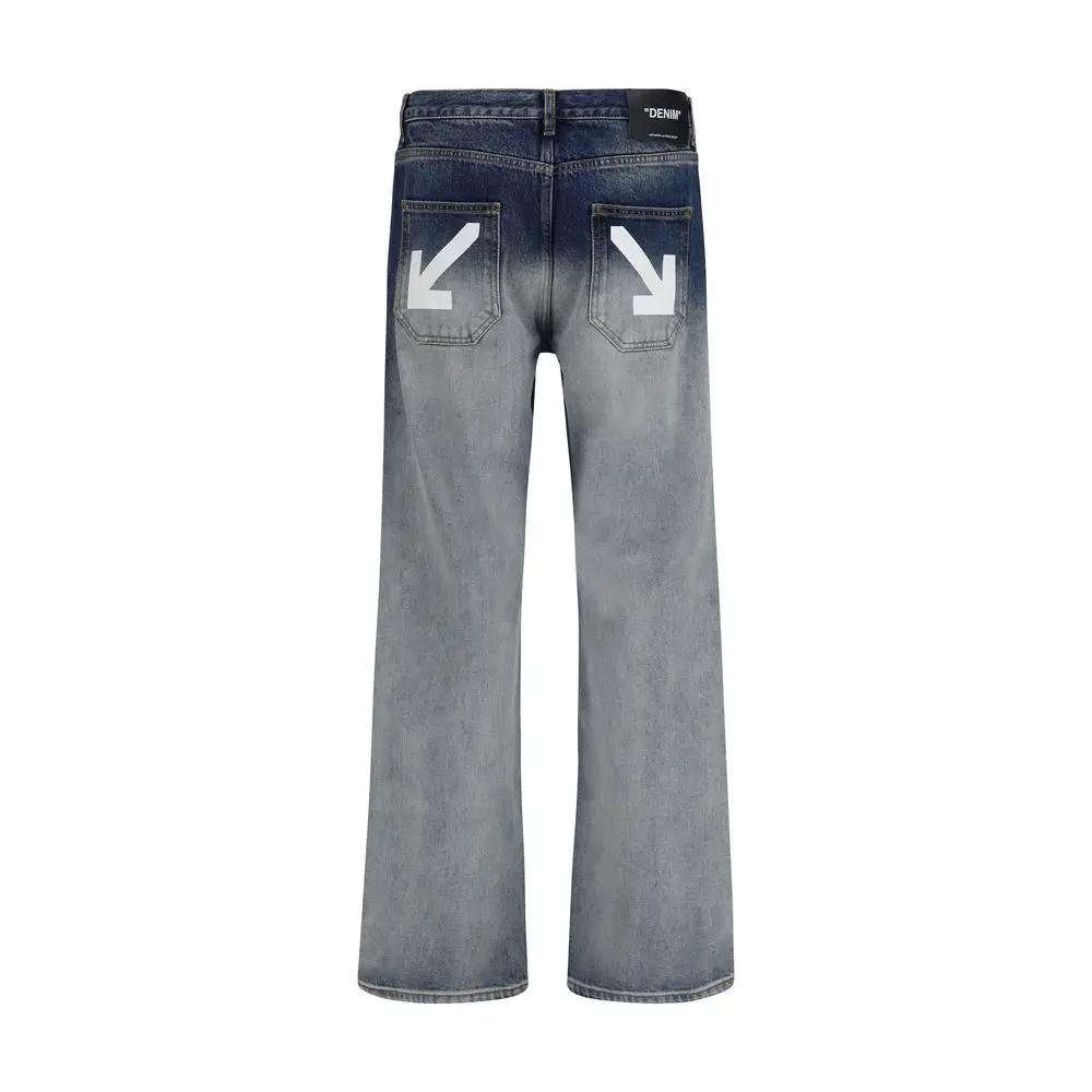 Off-White Sample Sale | Off-White Gray Cotton Slim Fit Jeans - | Designer outlet