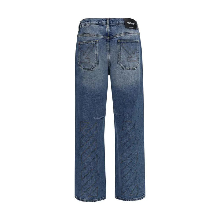 Off-White Sample Sale | Off-White Blue Cotton Slim Fit Jeans - | Designer outlet
