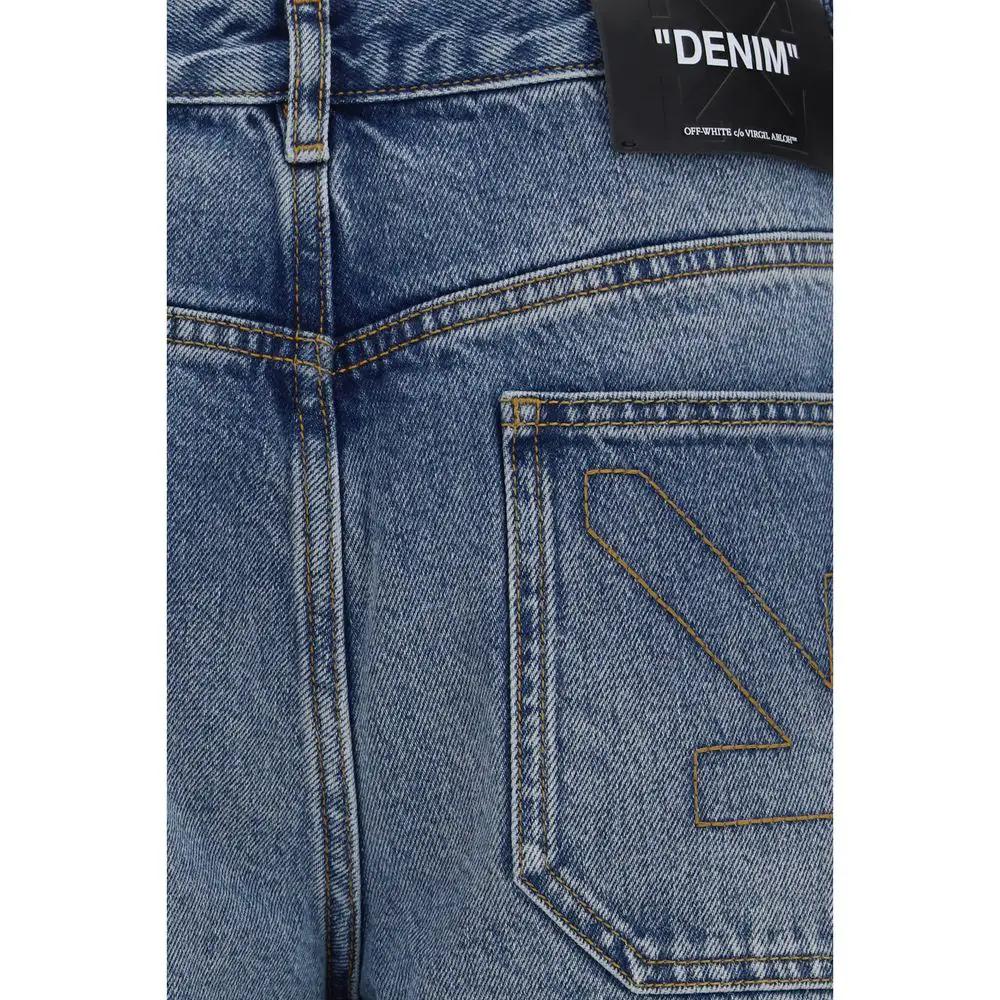 Off-White Sample Sale | Off-White Blue Cotton Slim Fit Jeans - | Designer outlet
