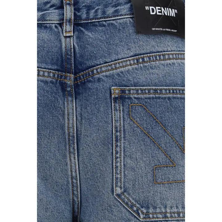 Off-White Sample Sale | Off-White Blue Cotton Slim Fit Jeans - | Designer outlet