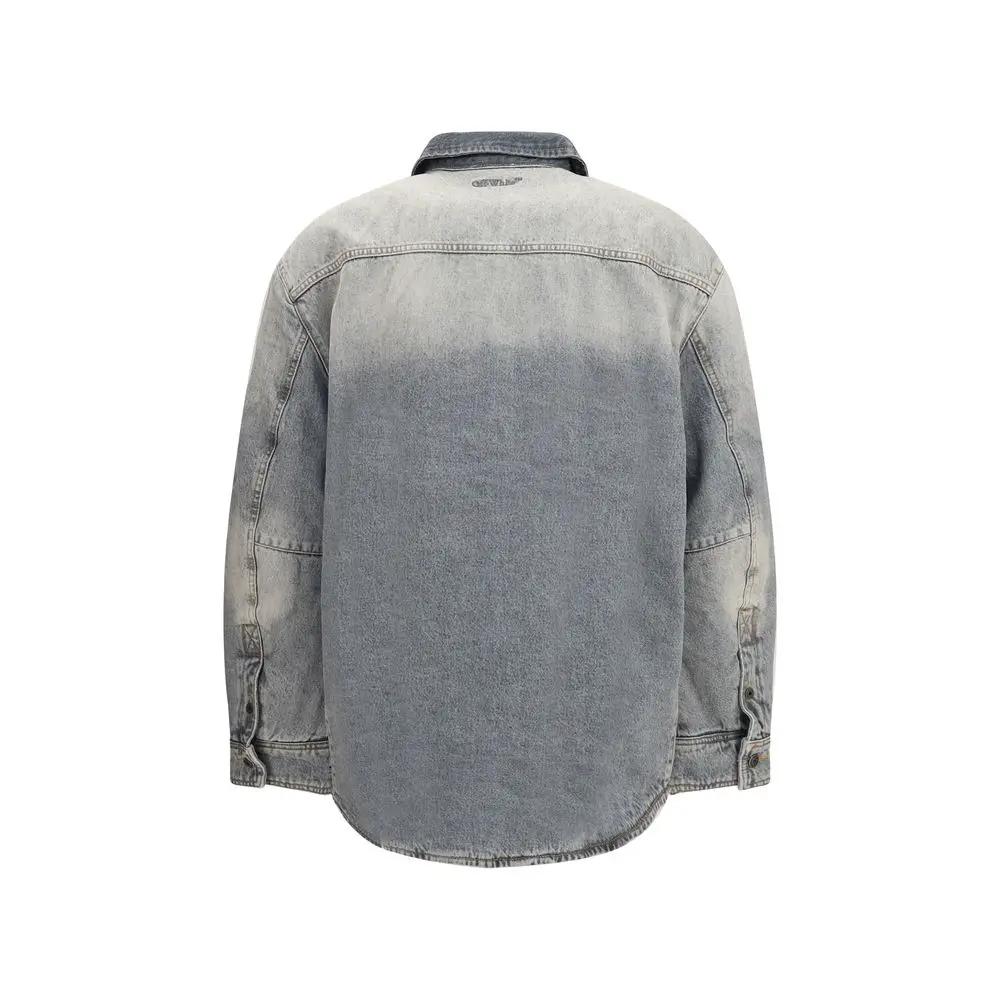 Off-White Sample Sale | Off-White Gray Cotton Denim Jacket - | Designer outlet