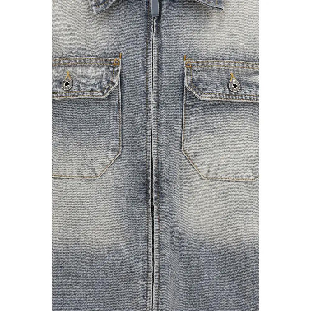 Off-White Sample Sale | Off-White Gray Cotton Denim Jacket - | Designer outlet