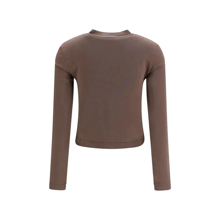 Jacquemus Sample Sale | Jacquemus Brown Cotton Long Sleeve T-Shirt - | Designer outlet