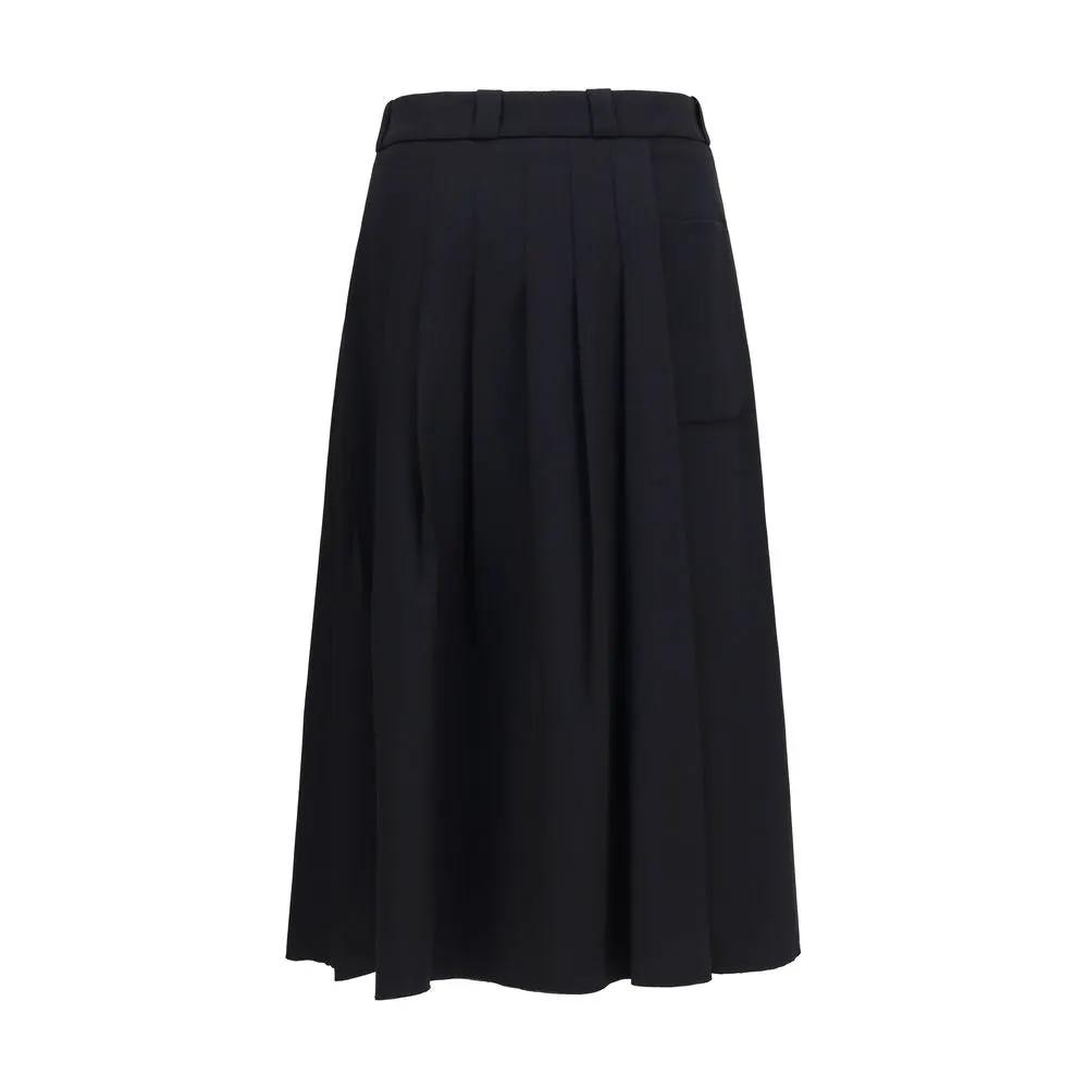 Our Legacy Sample Sale | Our Legacy Black Wool Oves Aries Midi Skirt - | Designer outlet