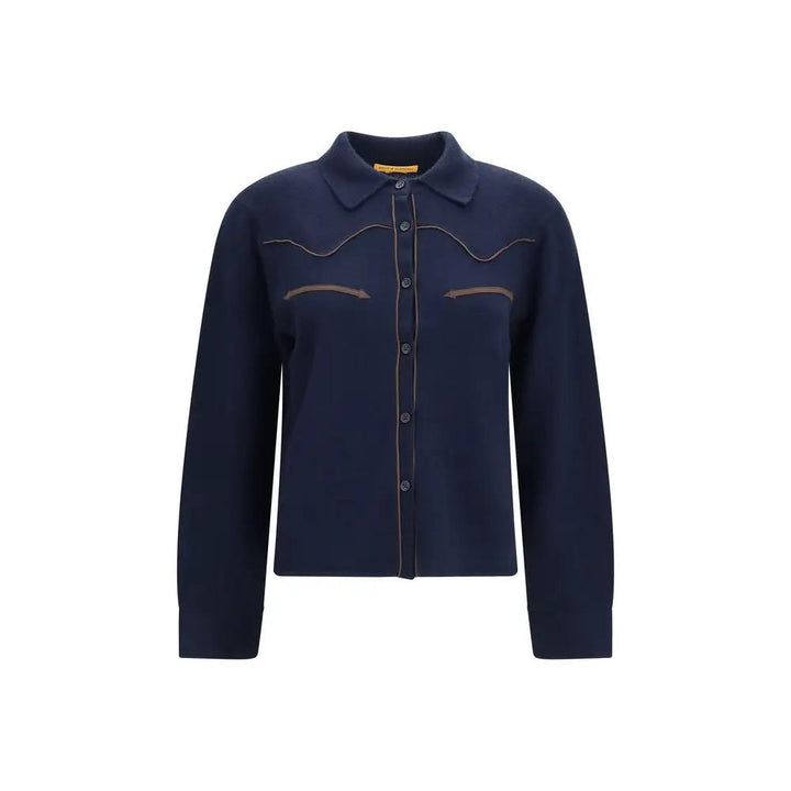 Guest in Residence Sample Sale | Guest in Residence Blue Cashmere Dress Shirt - | Designer outlet