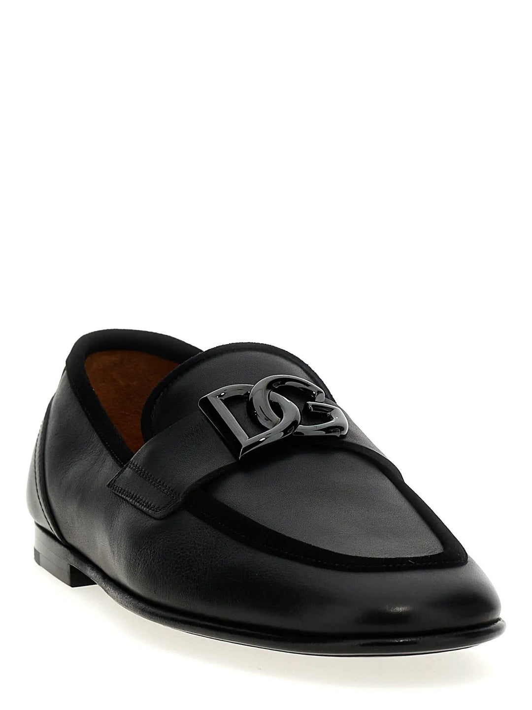 Dolce &amp; Gabbana Sample Sale | Dolce &amp; Gabbana Black Calfskin Slip-On Loafers - | Designer outlet