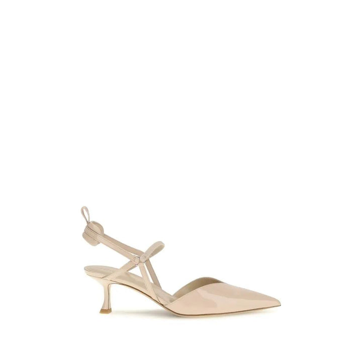 Fendi Sample Sale | Fendi Beige Calf Leather Bos Taurus Pumps - | Designer outlet