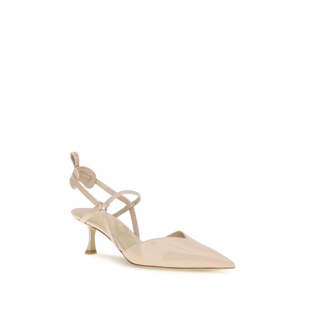 Fendi Sample Sale | Fendi Beige Calf Leather Bos Taurus Pumps - | Designer outlet