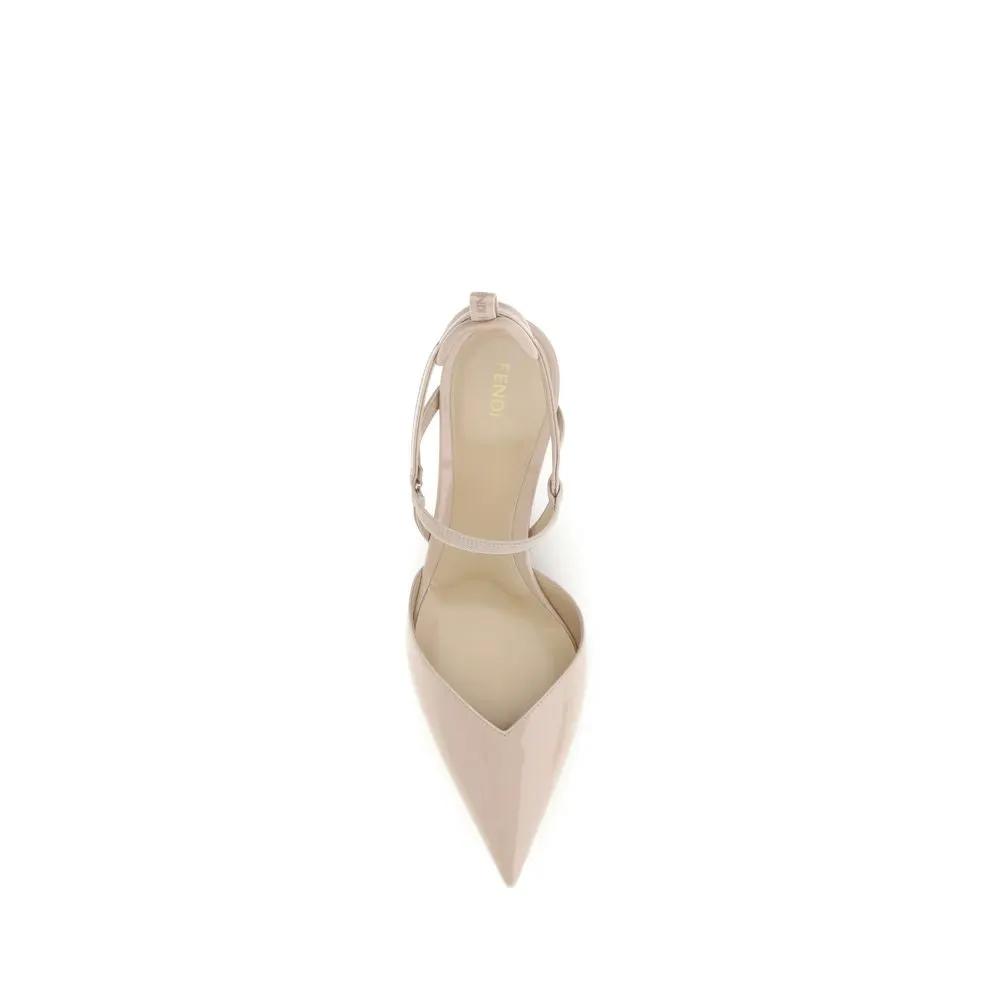 Fendi Sample Sale | Fendi Beige Calf Leather Bos Taurus Pumps - | Designer outlet