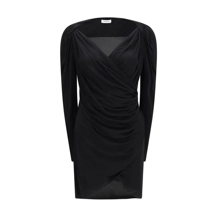 Balmain Sample Sale | Balmain Black Viscose Casual Dress - | Designer outlet