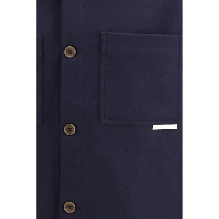 GR10K Sample Sale | GR10K Blue Wool Oves Aries Jacket - | Designer outlet