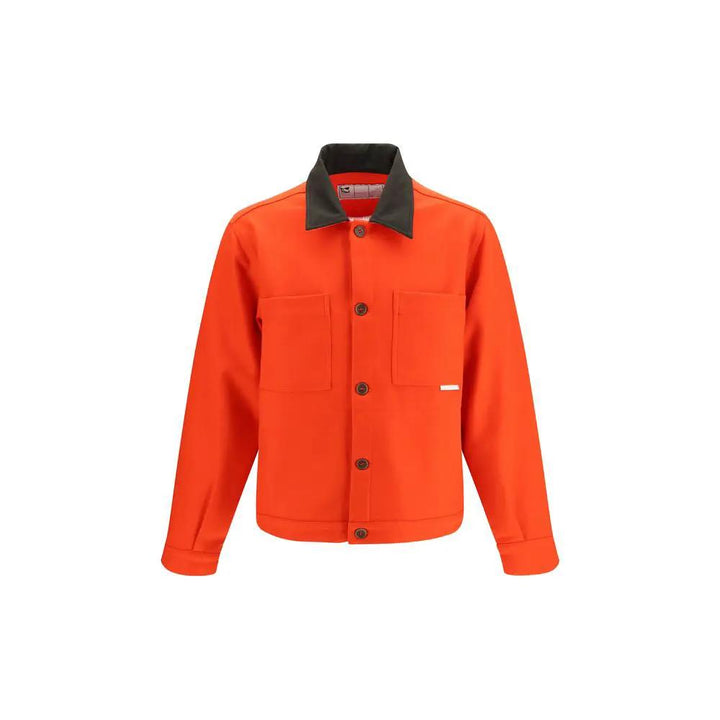 GR10K Sample Sale | GR10K Red Wool Oves Aries Full-Length Jacket - | Designer outlet
