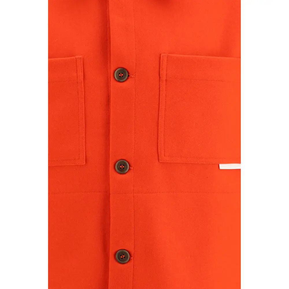 GR10K Sample Sale | GR10K Red Wool Oves Aries Full-Length Jacket - | Designer outlet