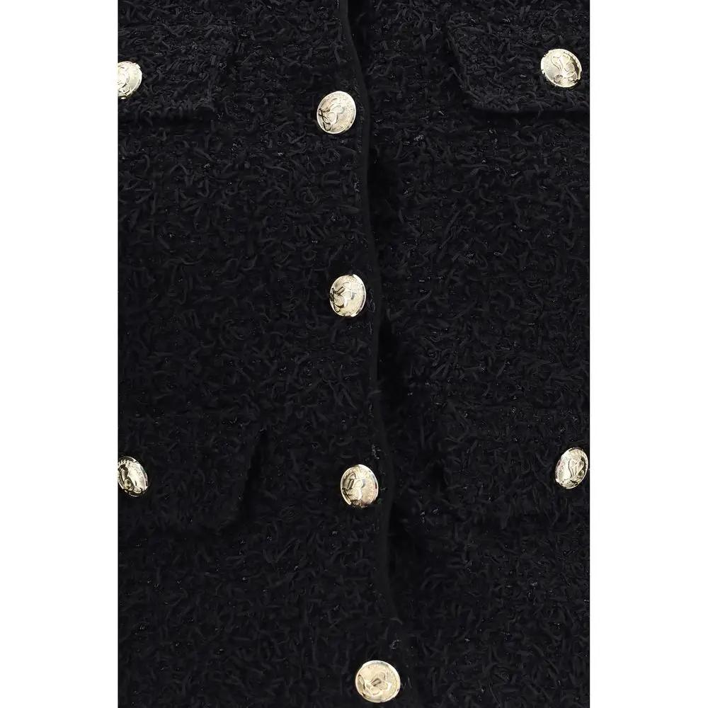 Balmain Sample Sale | Balmain Black Viscose Shell Jacket - | Designer outlet