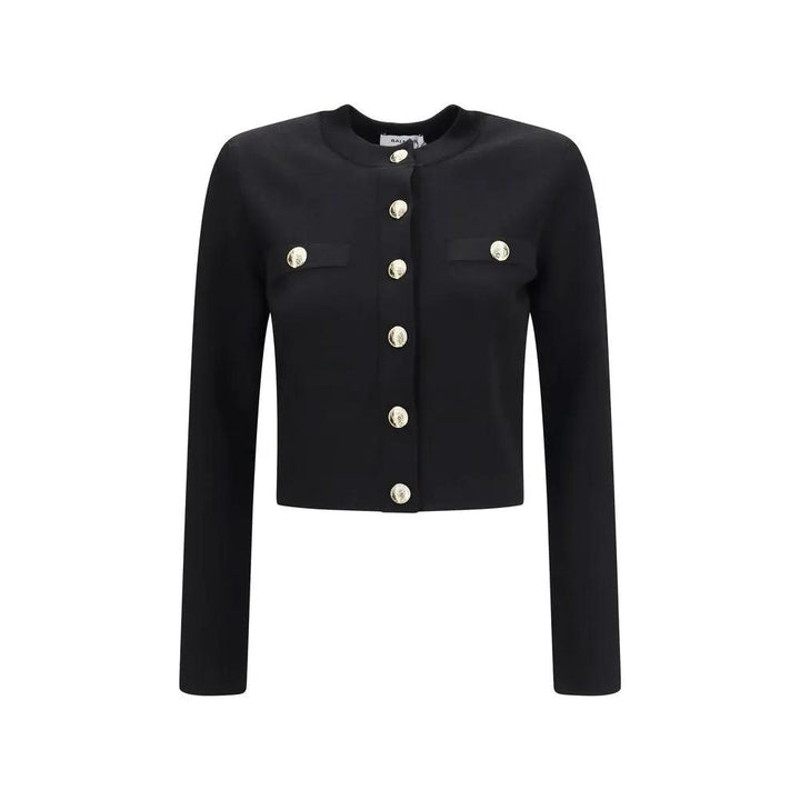 Balmain Sample Sale | Balmain Black Viscose Cardigan - | Designer outlet