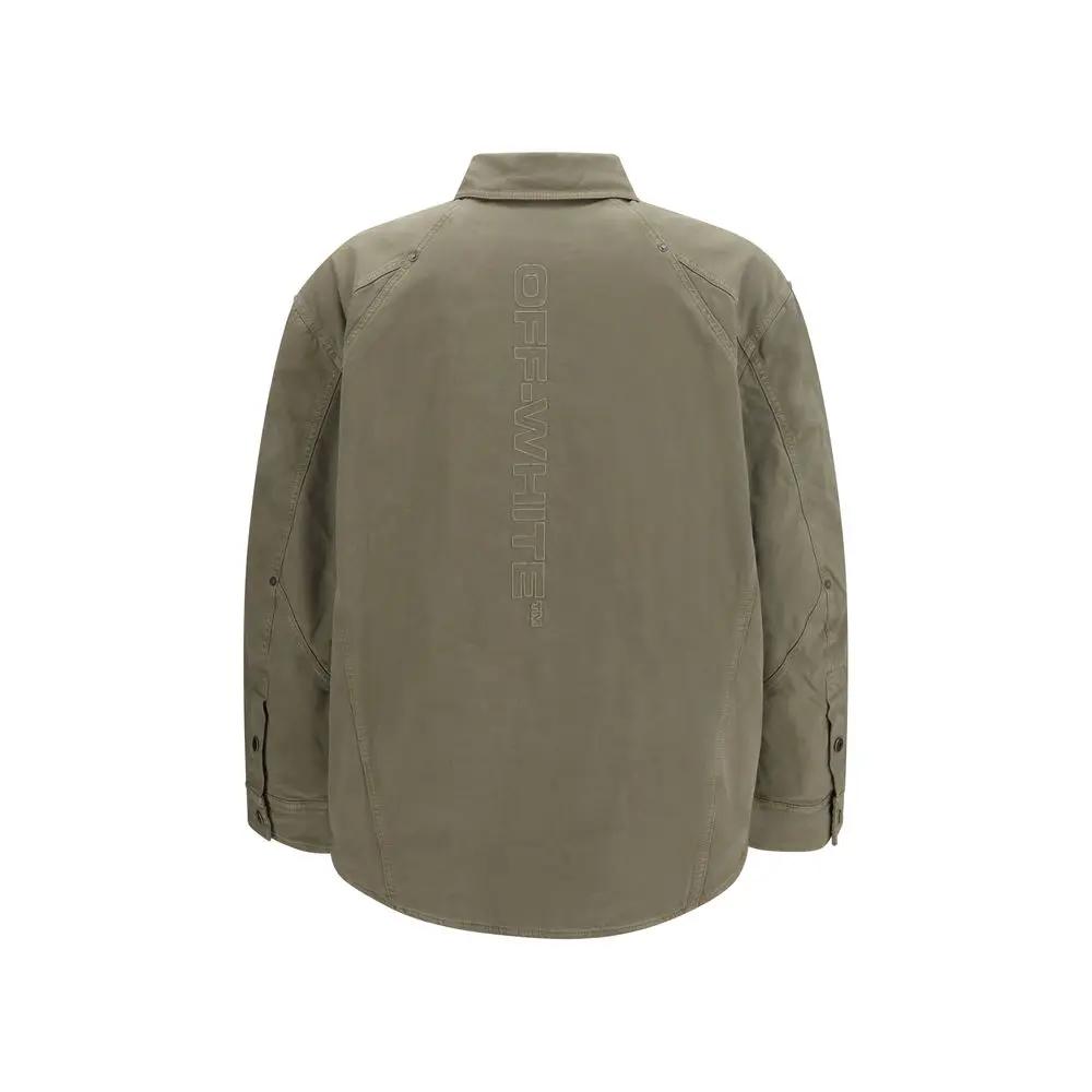Off-White Sample Sale | Off-White Bicolor Cotton Shell Jacket - | Designer outlet