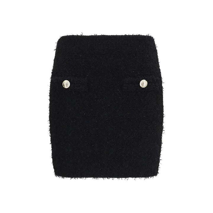 Balmain Sample Sale | Balmain Black Viscose Mini Skirt - | Designer outlet